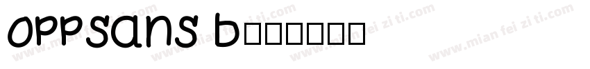 oppsans b字体转换